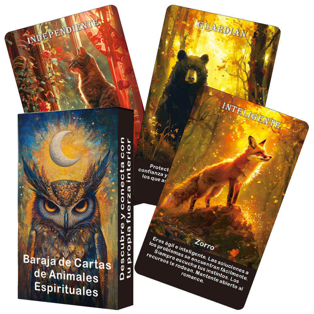 Board Game Love Letter - Baraja de Tarot de animales españoles,
