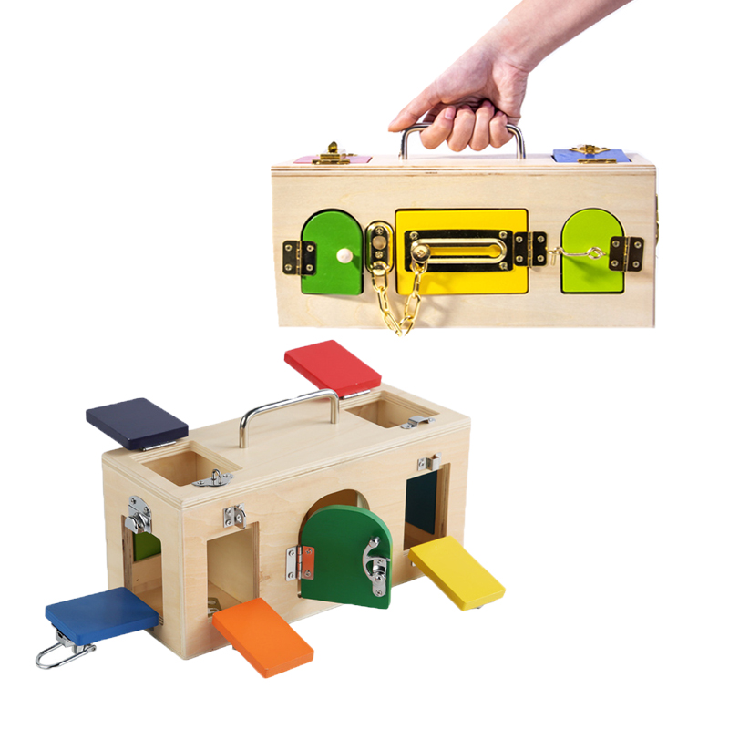 Board Game Nature - Caja de bloqueo Montessori, juguete de