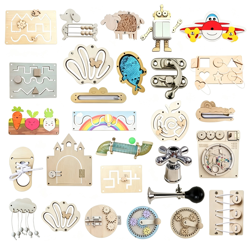 Board Game Nature - Tablero ocupado para niños, accesorios de