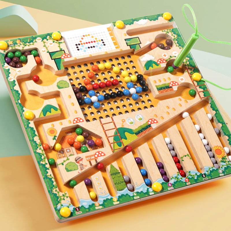 Board Game Nature - Juegos de clasificación magnética, rompecabezas Montessori,
